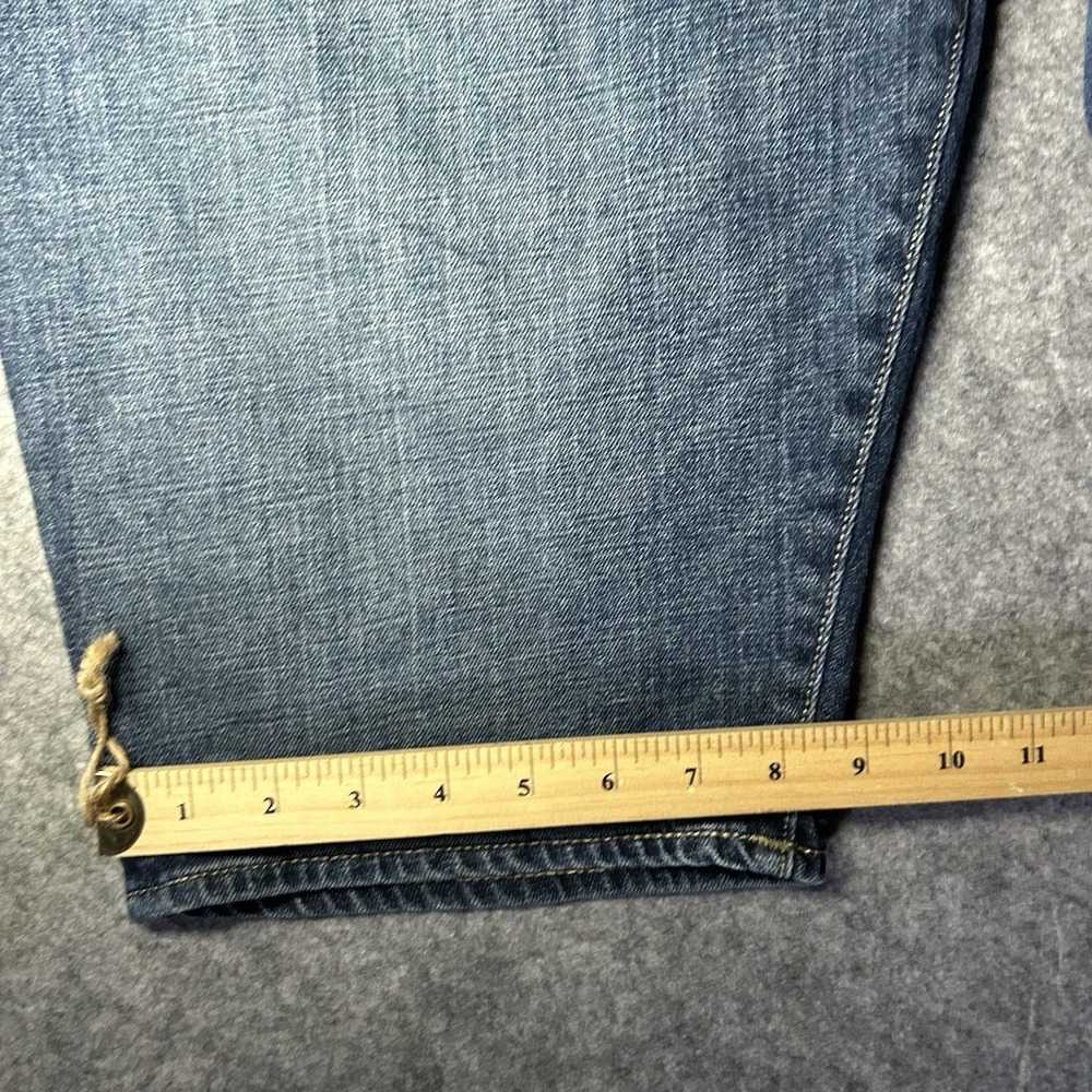 True Religion Men's 38 Geno Relaxed Slim Denim Jorts Shorts Whiskers - Picture 8 of 12